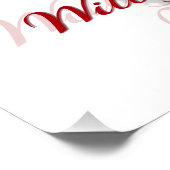 Will You Be My Valentine – Romantic Art Print Poster (Ecke)