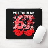 Will You Be My Valentine Six Seven Funny Meme 6 7  Mousepad (Mit Mouse)
