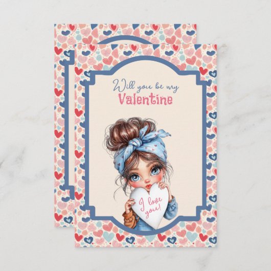 Will You Be My Valentine Teen  (Vorne/Hinten)