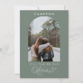 Will you be our Officiant Minimalist Photo 2-sided (Vorderseite)