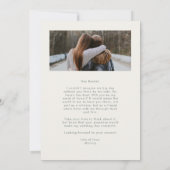 Will you be our Officiant Minimalist Photo 2-sided (Rückseite)