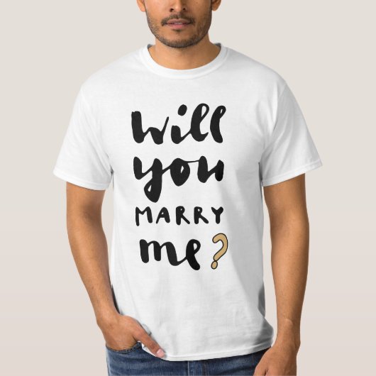 Will you marry me baby bodysuit T-Shirt (Vorderseite)
