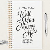 “Will You Marry Me?” Custom Wedding Planner Planer