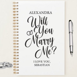 “Will You Marry Me?” Custom Wedding Planner Planer