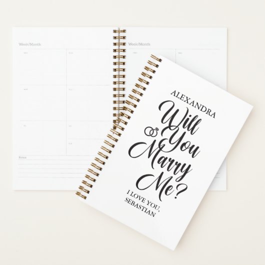 “Will You Marry Me?” Custom Wedding Planner Planer (Anzeige)
