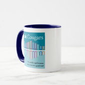 Willa Cather Quote Tasse Square Book Cougars Logo (Vorderseite Links)