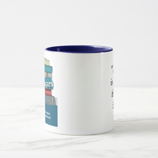 Willa Cather "The road is all" Zitat Tasse (Zentrum)