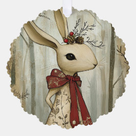 Willa the Rabbit | Woodland Whimsy  Ornament Karte