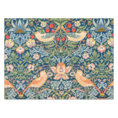 Willam Morris Erdbeerdieb, Vintage Vögel     Tischdecke (Vorderseite (Horizontal))
