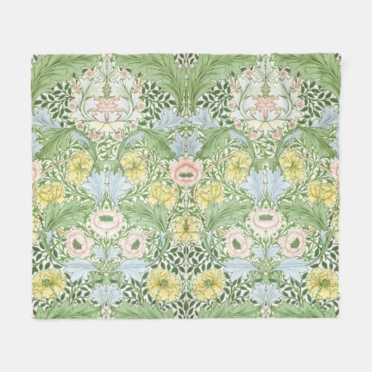 Willam Morris Myrtle Garden Floral Classic Fleecedecke (Vorderseite (Horizontal))