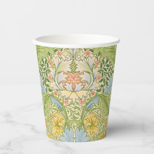 Willam Morris Myrtle Garden Floral Classic Pappbecher (Vorderseite)