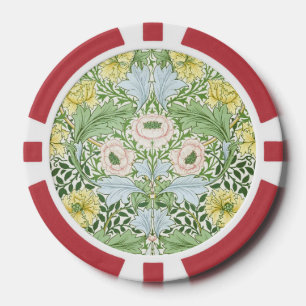 Willam Morris Myrtle Garden Floral Classic Pokerchips