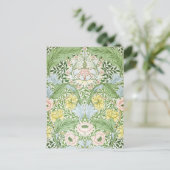 Willam Morris Myrtle Garden Floral Classic Postkarte (Stehend Vorderseite)