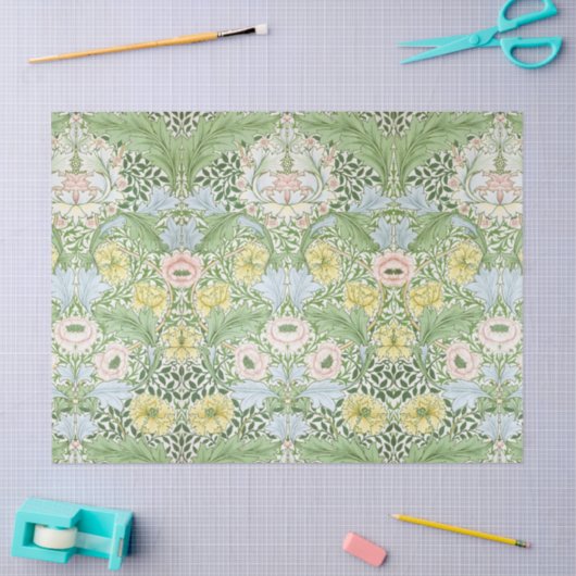 Willam Morris Myrtle Garden Floral Classic Seidenpapier (Basteln)