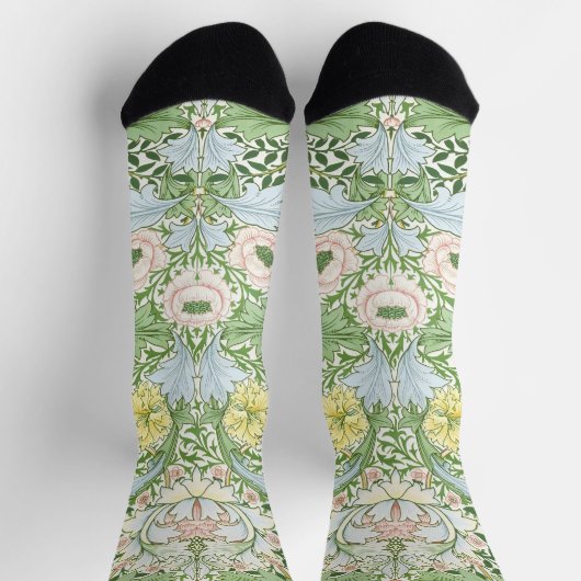 Willam Morris Myrtle Garden Floral Classic Socken (Oben)