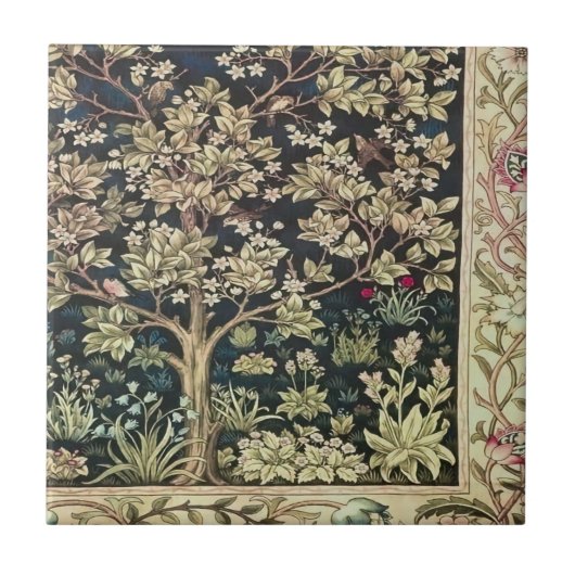 Willam Morris schöne Designs und Kreationen, Vint Fliese (Vorderseite)