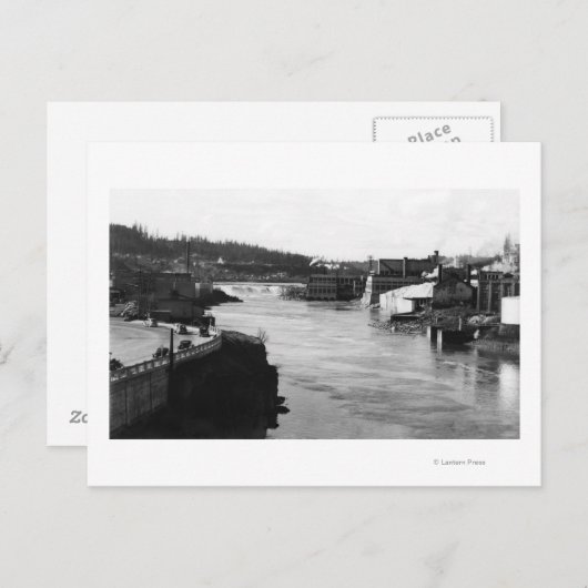Willamette Falls und Paper Mills Oregon City Postkarte (Vorne/Hinten)