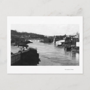 Willamette Falls und Paper Mills Oregon City Postkarte