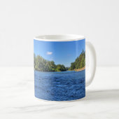 Willamette River, Elijah Bristow Staat Park, OR Kaffeetasse (VorderseiteRechts)