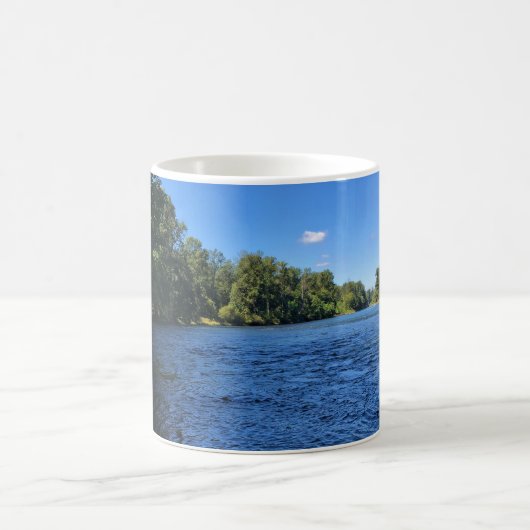 Willamette River, Elijah Bristow Staat Park, OR Kaffeetasse (Mittel)