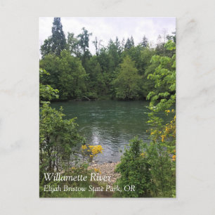 Willamette River, Elijah Bristow Staat Park, OR Po Postkarte