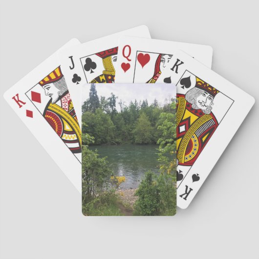 Willamette River, Elijah Bristow Staat Park, OR Spielkarten (Rückseite)