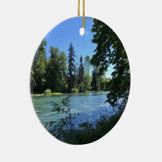 Willamette River Keramik Ornament (Rechts)