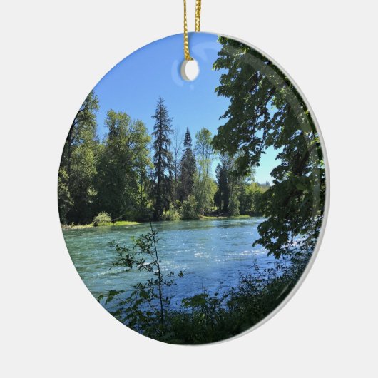 Willamette River Keramik Ornament (Links)