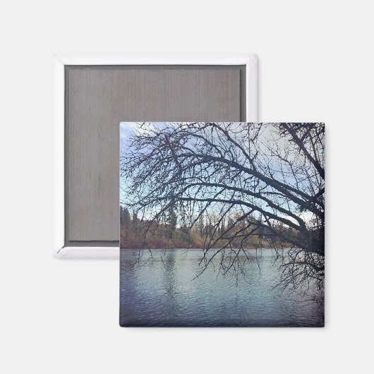 Willamette River, Oregon Magnet (Vorderseite/Rückseite)