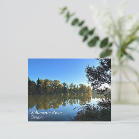 Willamette River Postkarte (Stehend Vorderseite)