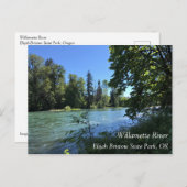 Willamette River Postkarte (Vorne/Hinten)