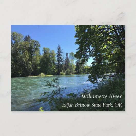Willamette River Postkarte (Vorderseite)