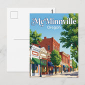 Willamette Valley Weg USA Postkarte (Vorne/Hinten)