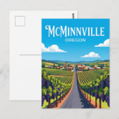 Willamette Valley Weg USA Postkarte (Vorne/Hinten)