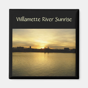 Willametter Fluss-Sonnenaufgang Magnet