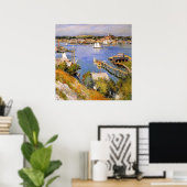 Willard Metcalf, Gloucester Hafen Sonne, Poster (Heimbüro)