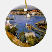 Willard Metcalf Gloucester Harbour Keramikornament (Vorne)