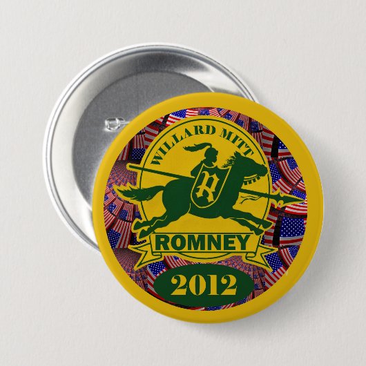 Willard Mitt Romney 2012 Button (Vorne & Hinten)