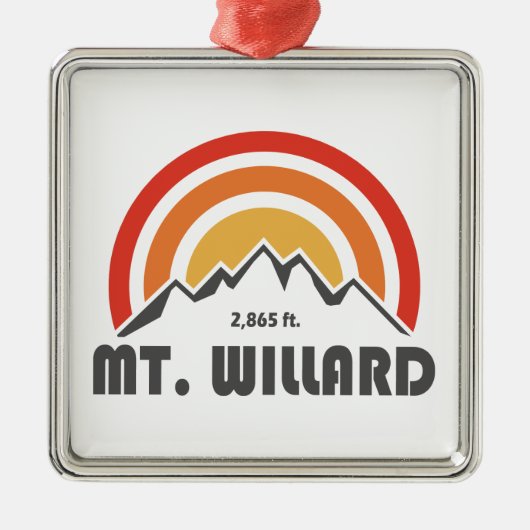 Willard New Hampshire Ornament Aus Metall (Vorne)