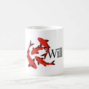 Wille – Japanisches Koi-Symbol des inneren Antrieb Kaffeetasse
