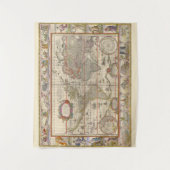 Willem Blaeu - Weltkarte des Mittelalters Wandteppich (Vorderseite)