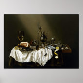 Willem Claesz Heda Banquet Piece mit Ham Poster (Vorne)