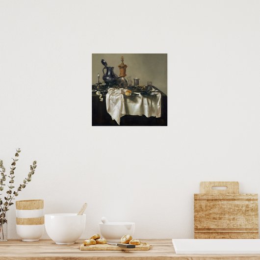 Willem Claesz Heda Banquet Piece mit Mince Pie Poster (Küche)