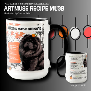 WILLEM der schwarze Chow Art Muse Rezept Tasse