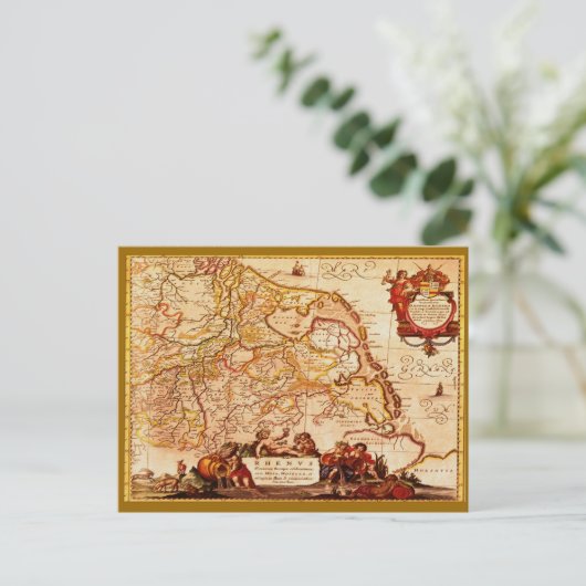 Willem Janszoon Blaeu Alte deutsche Karte Sammlung (Stehend Vorderseite)