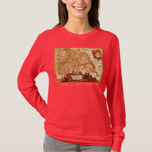 Willem Janszoon Blaeu Alte deutsche Karte Sammlung T-Shirt