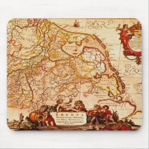 Willem Janszoon Blaeu Alte deutsche Kartensammlung Mousepad