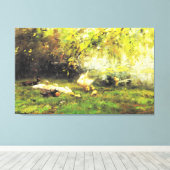 Willem Maris - Duck heaven Leinwanddruck (Insitu (Holzboden))