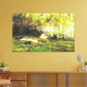 Willem Maris - Duck heaven Leinwanddruck (Insitu (Wohnzimmer))