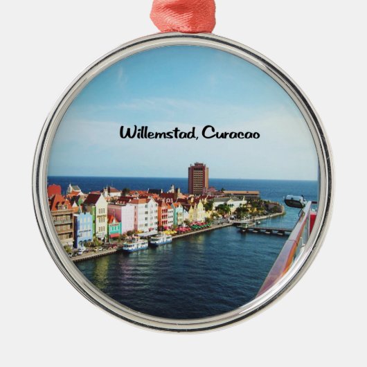 Willemstad Curaçao Ornament Aus Metall (Vorne)